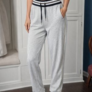 Juicy Couture Light Gray Drawstring Track Joggers